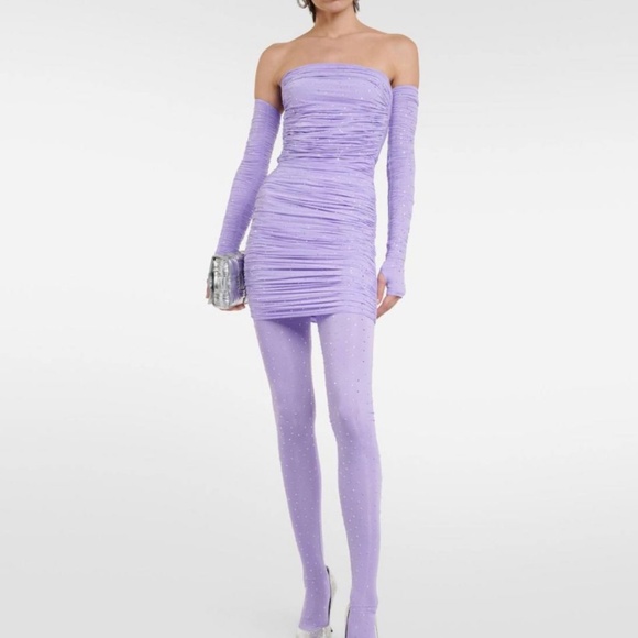 Alex Perry Dresses & Skirts - NWOT Alex Perry lilac rhinestone dress mini